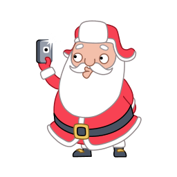 Santa Selfie Sticker