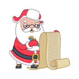 Santa Wishlist Sticker