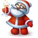 Santa 5 Sticker