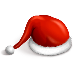 Santa Cap Sticker