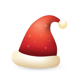 Santa Hat Sticker