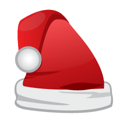 Christmas Santa Cap Sticker