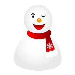 Wink Snowman Sticker