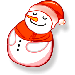 Snowman Sleeping Sticker