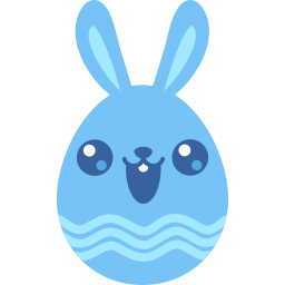 Blue Cute Sticker