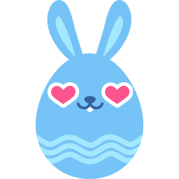 Easter Bunny Emoticon Stickers