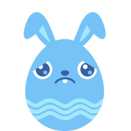 Blue Sad Sticker