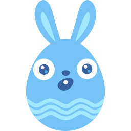 Blue Surprised Sticker