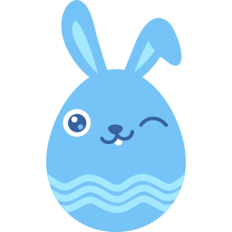 Blue Wink Sticker