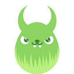 Green Demon Sticker