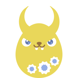 Yellow Demon Sticker