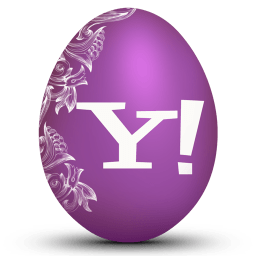 Yahoo White Sticker