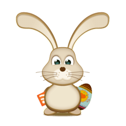 Easter Bunny Rss Egg Sticker