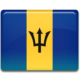 Barbados Flag Sticker