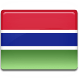 Gambia Flag Sticker