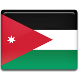 Jordan Flag Sticker