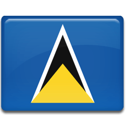 Saint Lucia Flag Sticker