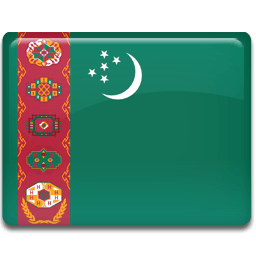 Turkmenistan Flag Sticker