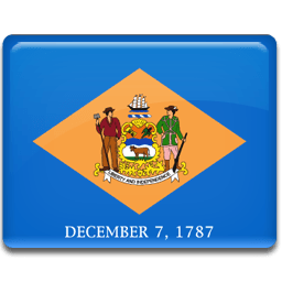 Delaware Flag Sticker