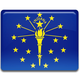 Indiana Flag Sticker