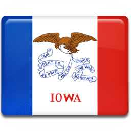 Iowa Flag Sticker