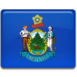 Maine Flag Sticker