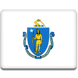 Massachusetts Flag Sticker