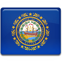 New Hampshire Flag Sticker