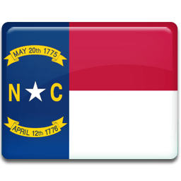North Carolina Flag Sticker