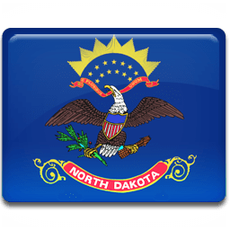 North Dakota Flag Sticker