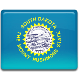 South Dakota Flag Sticker