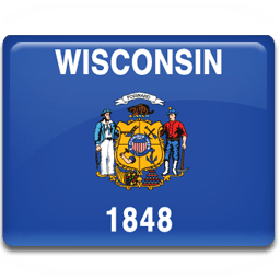 Wisconsin Flag Sticker