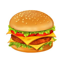 Hamburger Sticker