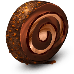 Chocolate Cream Roll Sticker