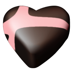Chocolate Hearts 01 Sticker