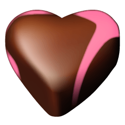 Chocolate Hearts 02 Sticker