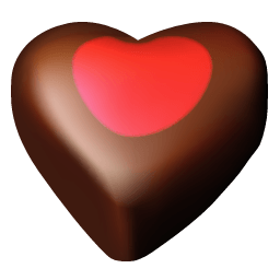 Chocolate Hearts 03 Sticker