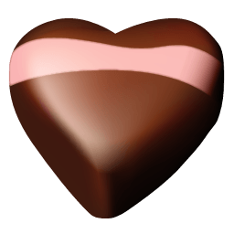 Chocolate Hearts 08 Sticker