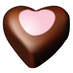 Chocolate Hearts 10 Sticker