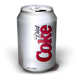 Diet Coke Smudge Sticker