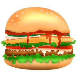 Burger Sticker