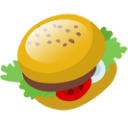 Hamburger Sticker