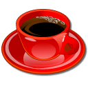 Coffeecup Red Sticker