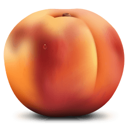 Peach Sticker