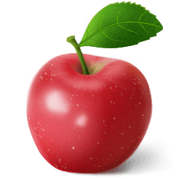 Apple Red Sticker