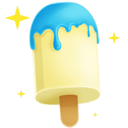 Milky Blue Sticker