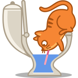 Cat Drink Sticker