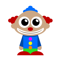 Clown Sticker