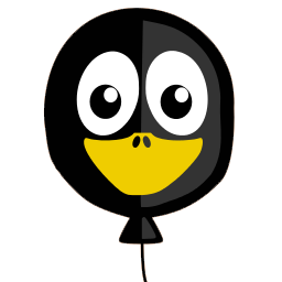 Balloon Tux Sticker