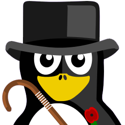 British Tux Sticker